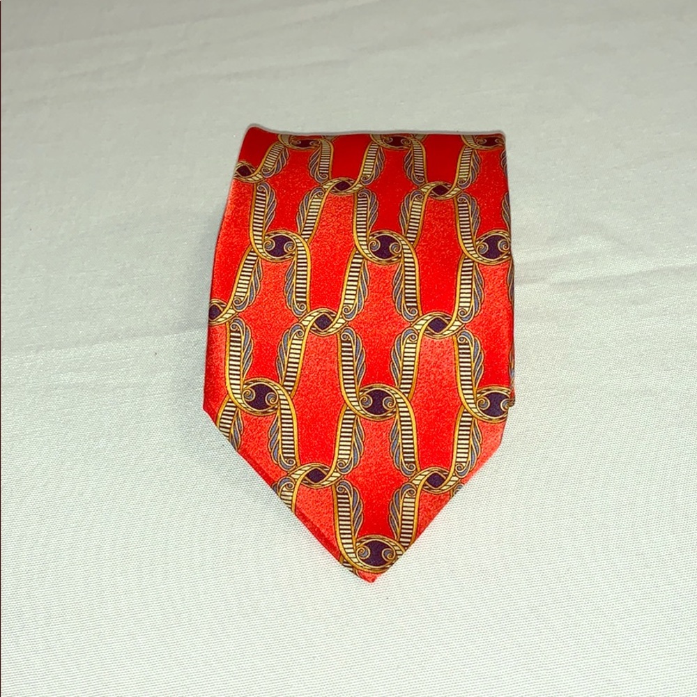 The Desantis Collection Patterned Silk Tie NWOT